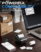 2 Inch Label Maker Machine, Bluetooth Label Printer for Home