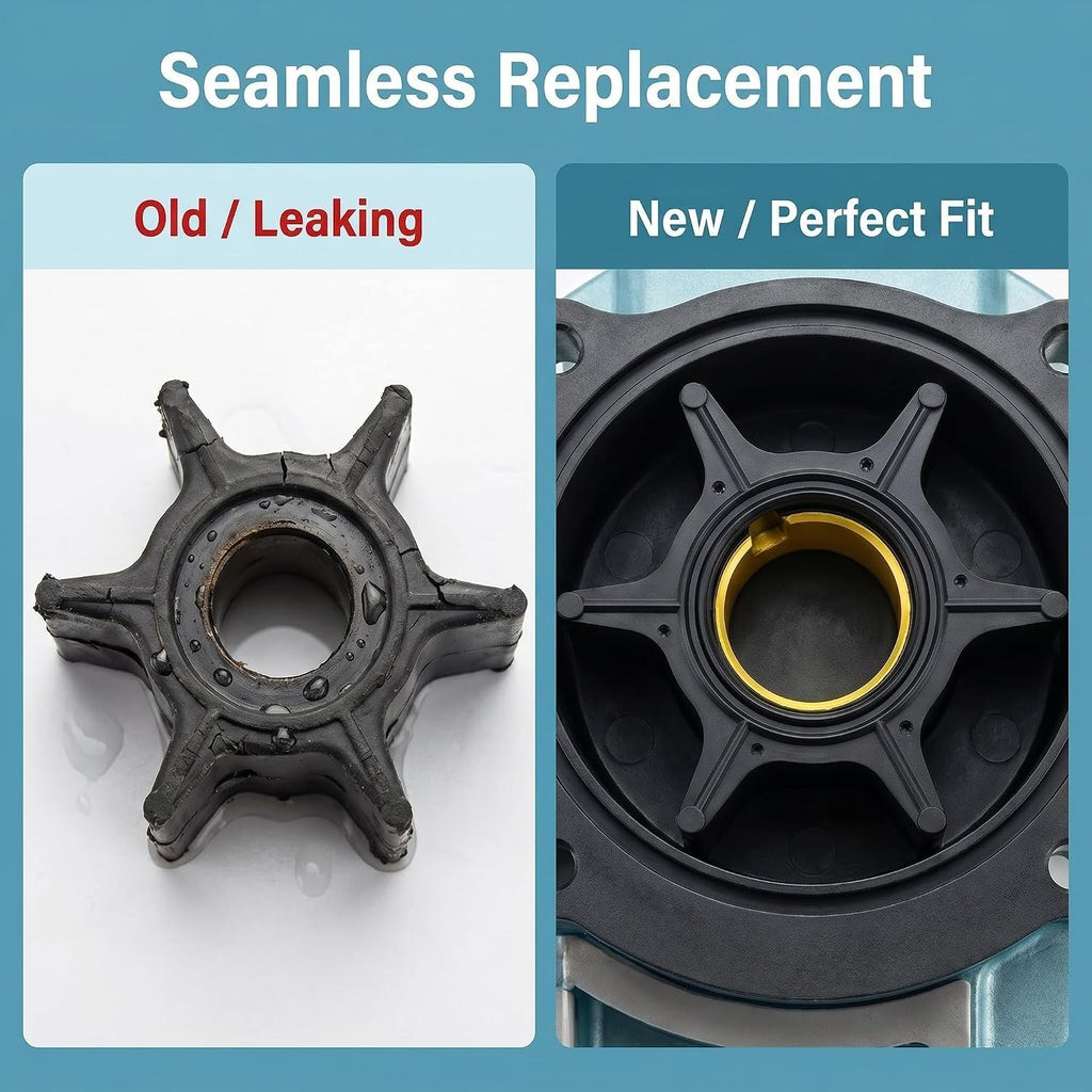 Water Pump Impeller 47-89983T 6-Vane for Mercury 30-70HP