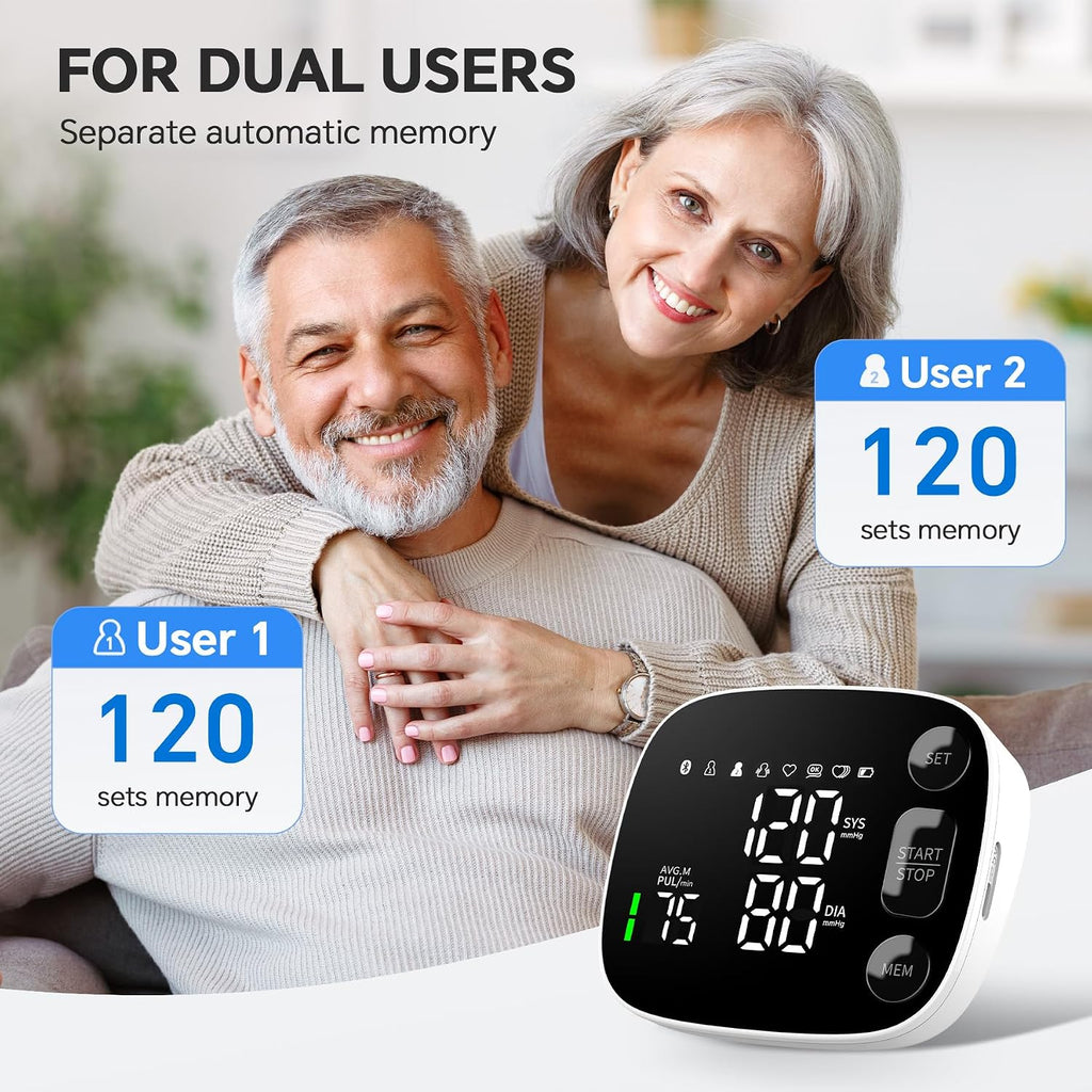 Blood Pressure Monitor Bluetooth Upper Arm BP Machine for Home Use