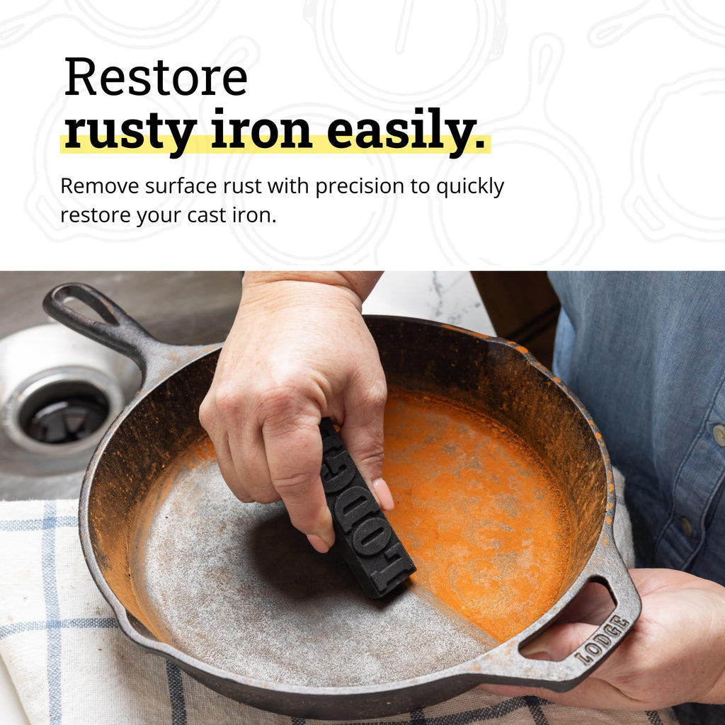 Rust Eraser Cast Iron Restoration Cleaning Block for Cookware