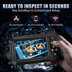 Endoscope Camera with Light, 1080P HD Borescope with 4.3" IPS Screen