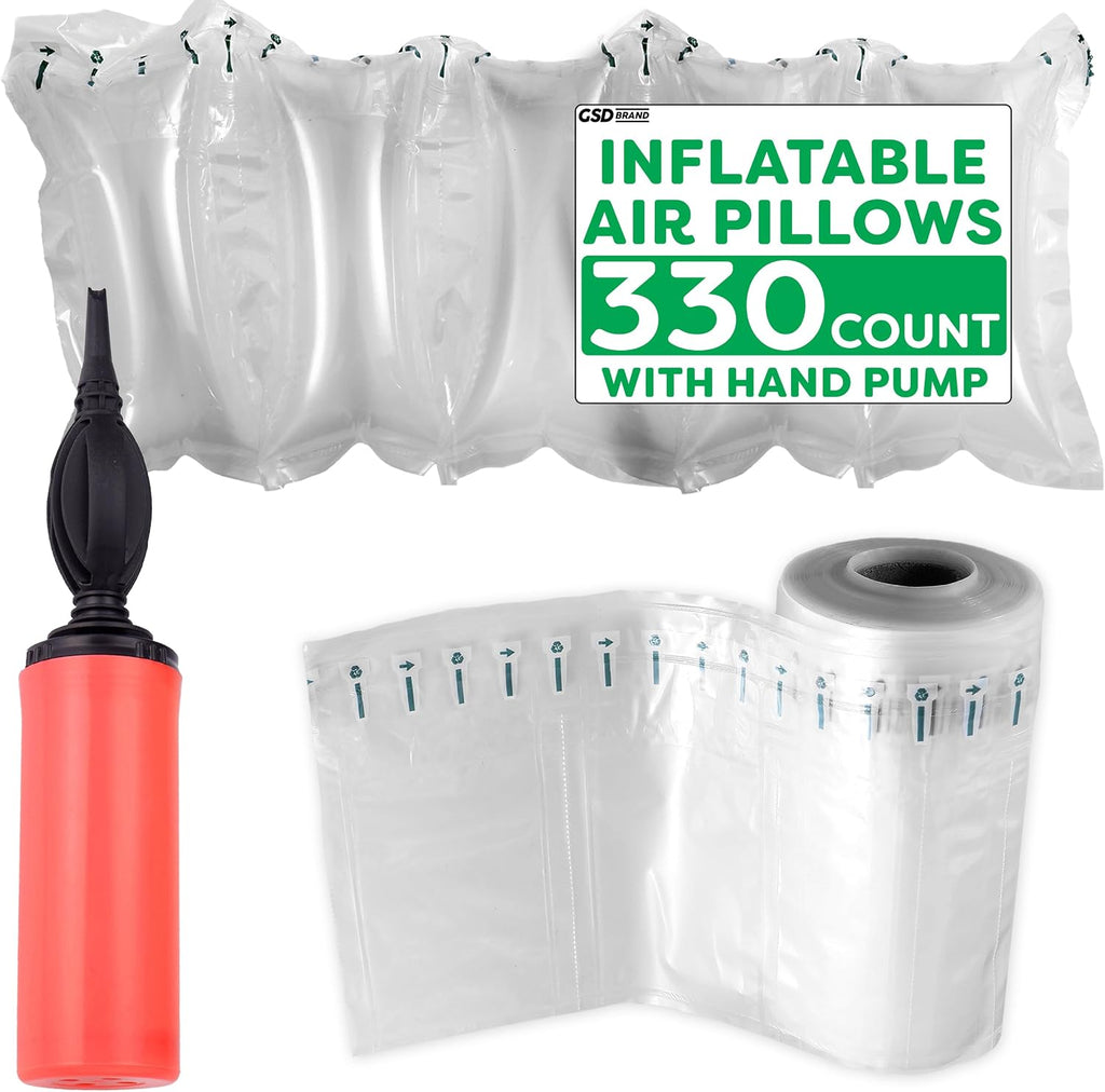 330 Count 4x8 Inflatable Air Pillows for Packing and Shipping