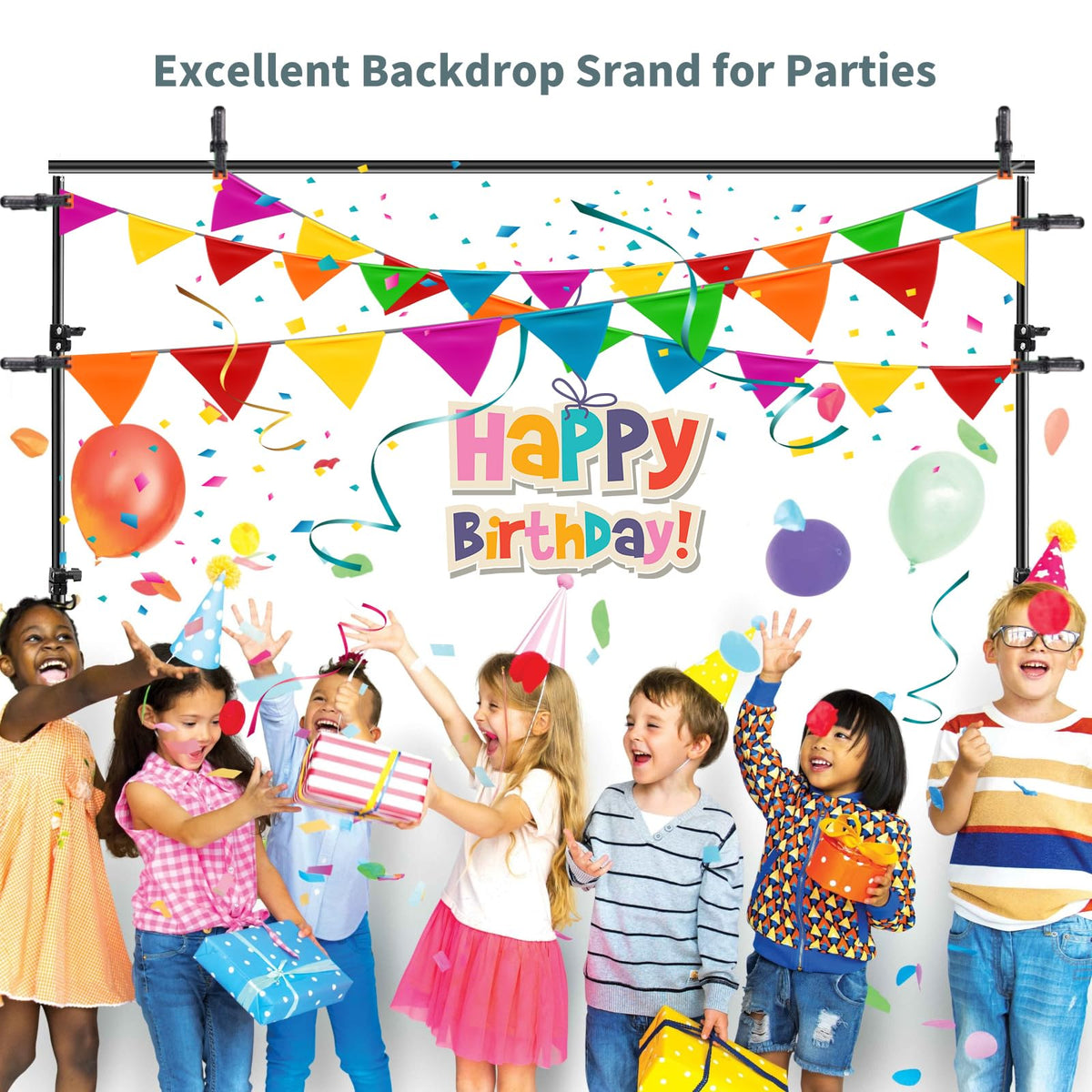 Backdrop Stand 6.5x6.5FT Adjustable Back Drop Stand
