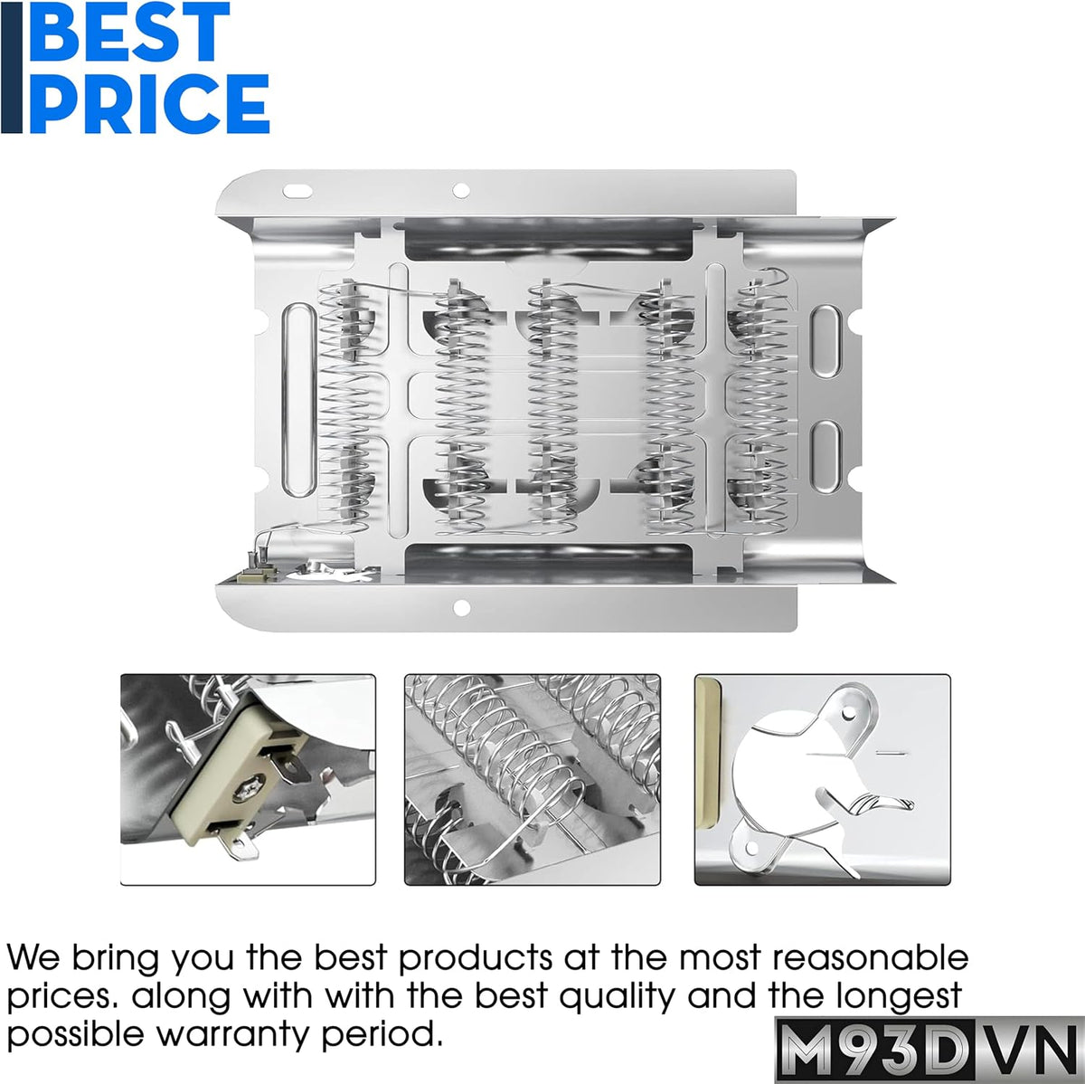 MEDX655DW1 MEDC415EW0 MEDC415EW1 Dryer Heating Element for Maytag
