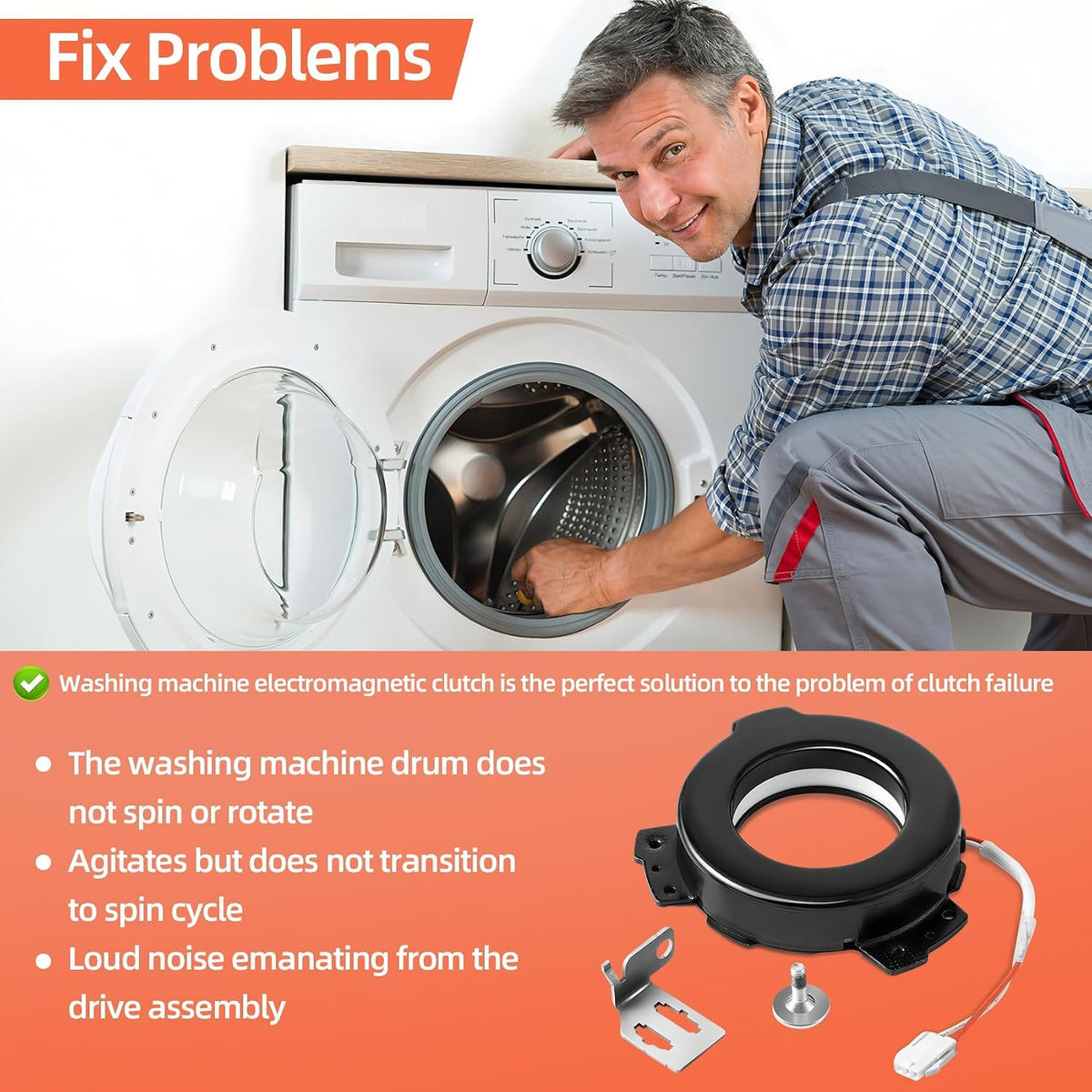 MVW7230HW0 MVW7232HW0 MVWB765FW3 Washer Clutch Fit for Whirl-pool May-tag