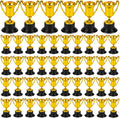 50 Pack Mini Trophies for Awards, Plastic Gold Award Trophy Cups for Kids Participation Trophy Cup Bulk for Party