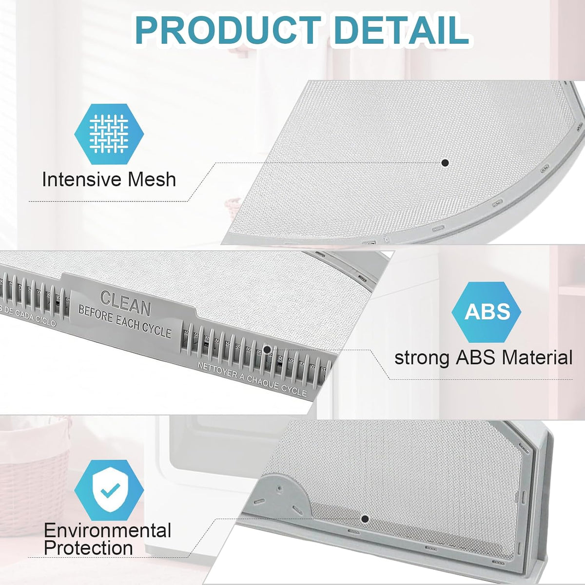 GTD45EASJ0WS GTD45GASJ0WS GTD42EASJ0WW Dryer Lint Screen Filter