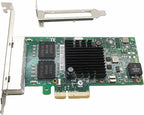 PCIE x4 Gigabit Ethernet Server Adapter with Intel I350 Chip Quad Copper RJ45 Ports Compatible with Intel I350-T4 1000Mbps Network LAN Card(NIC) Support SR-IOV