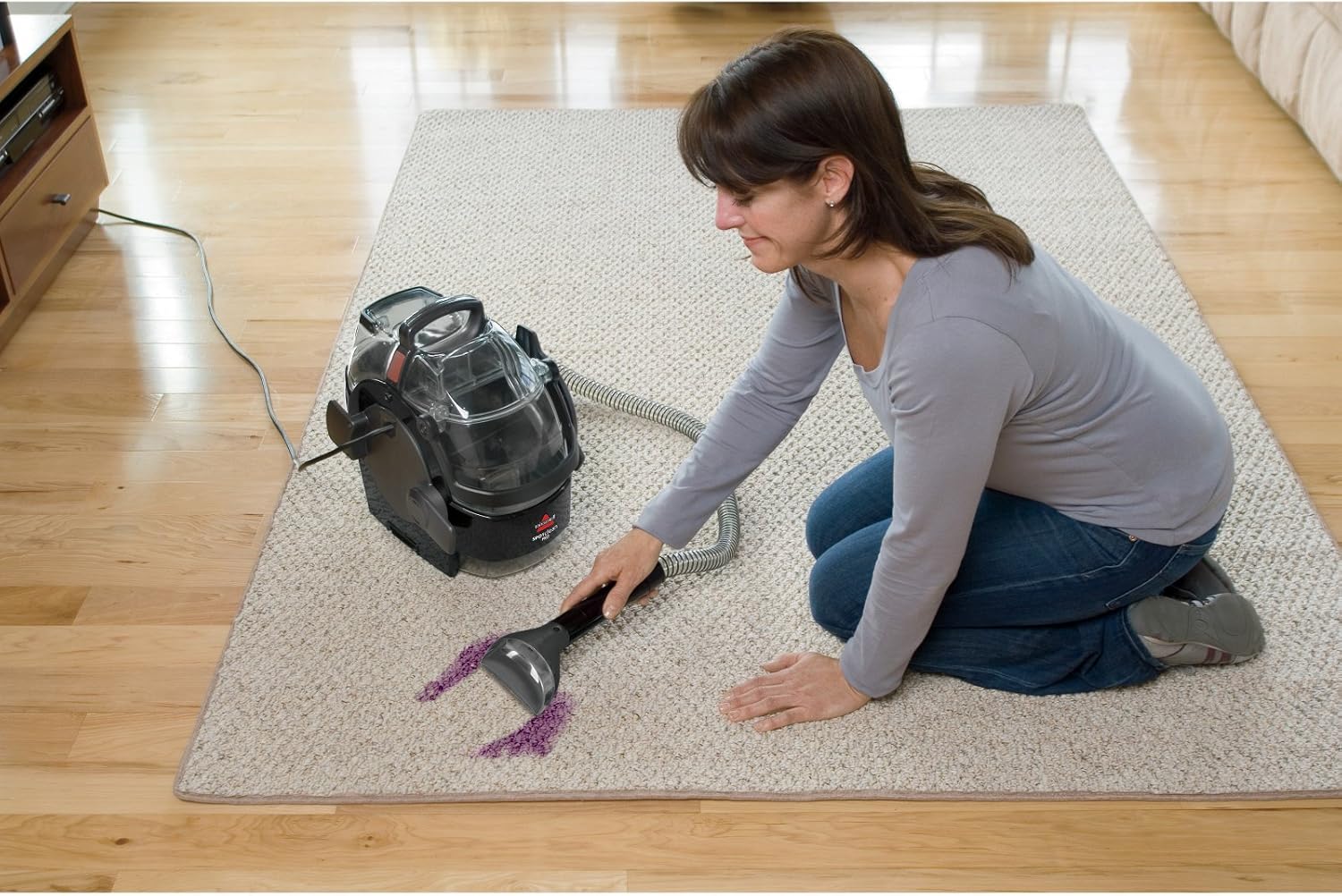 3624 Spot Clean Professional Portable Carpet Cleaner - Corded , Black
