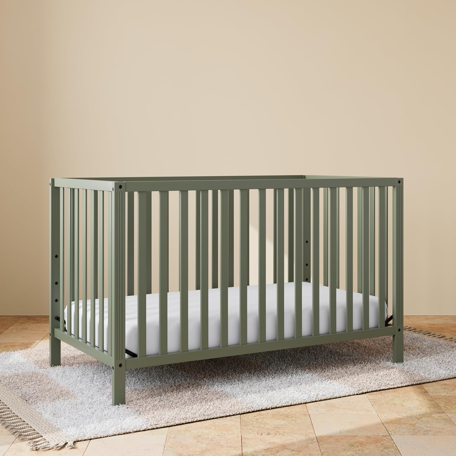 Morningside 5-in-1 Convertible Crib – GREENGUARD Gold Certified, Fits Standard Crib Mattress, Converts to Toddler