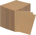 100 Pack 9x12 Corrugated Cardboard Sheets, Flat Cardboard Inserts for Shipping, Mailing, Packing, DIY Crafts