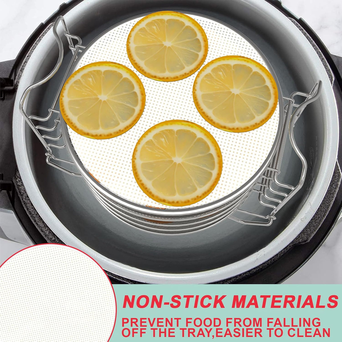 Foodi Dehydrator Rack & Dehydrator Sheets for Ninja Foodi Air Fryer 8 Quart