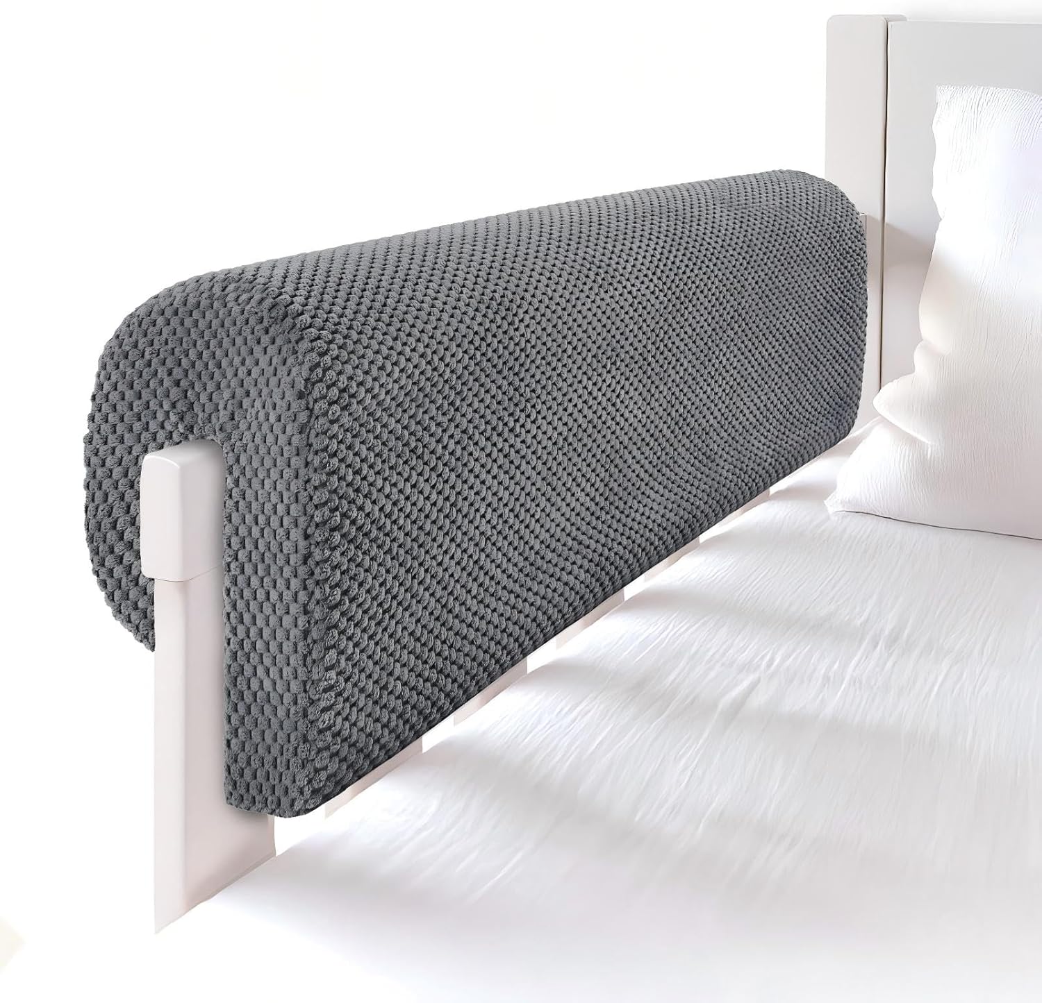 Toddlers' Bed Rail Bumpers Protector, Children's Bed Guardrail Padding, Soft Cushioned Barrier, Increased Height