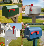 Mailbox Flag, Red Flag for Mailbox Replacement, Tool-Free Assembly (Red)