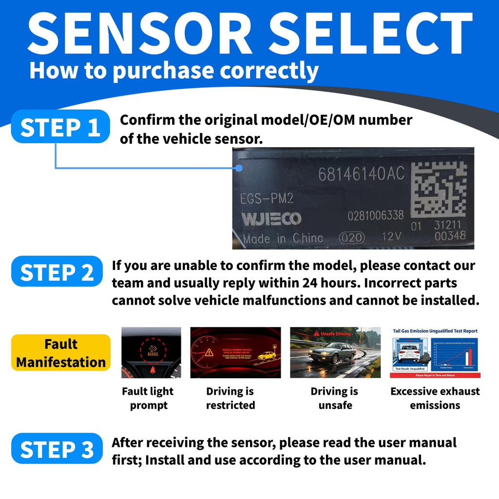 68146140AC Diesel Exhaust Particulate Sensor for Jeep Grand Cherokee Ram PM