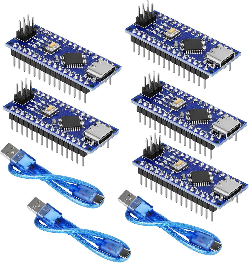 Nano V3.0 Board ATmega328P MCU CH340 USB-UART Chip 5pcs