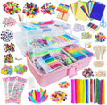 3000 Kids Arts and Crafts Supplies for Kids Crafting Supply in 3 Layered Plastic Art Box All in One Ages 8 9 10 11 &