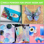 Mica Powder - 81 Colors - 10g/Bottle of Natural Pigment Powder | for Epoxy Resin，Soap Making，Candle Making,Car