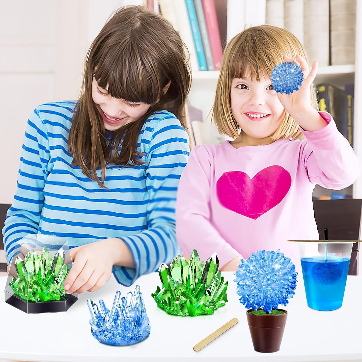 Crystal Growing Experiment Science Kits for Kids | S.T.E.M Projects Learning Educational Toys Gifts Idea for Boys Girls