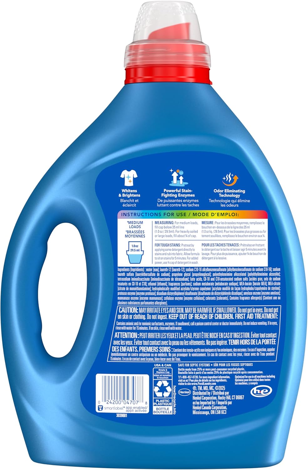 Advanced Clean Oxi+Odor Laundry Detergent, 82 Loads, 82.5 Fl Oz