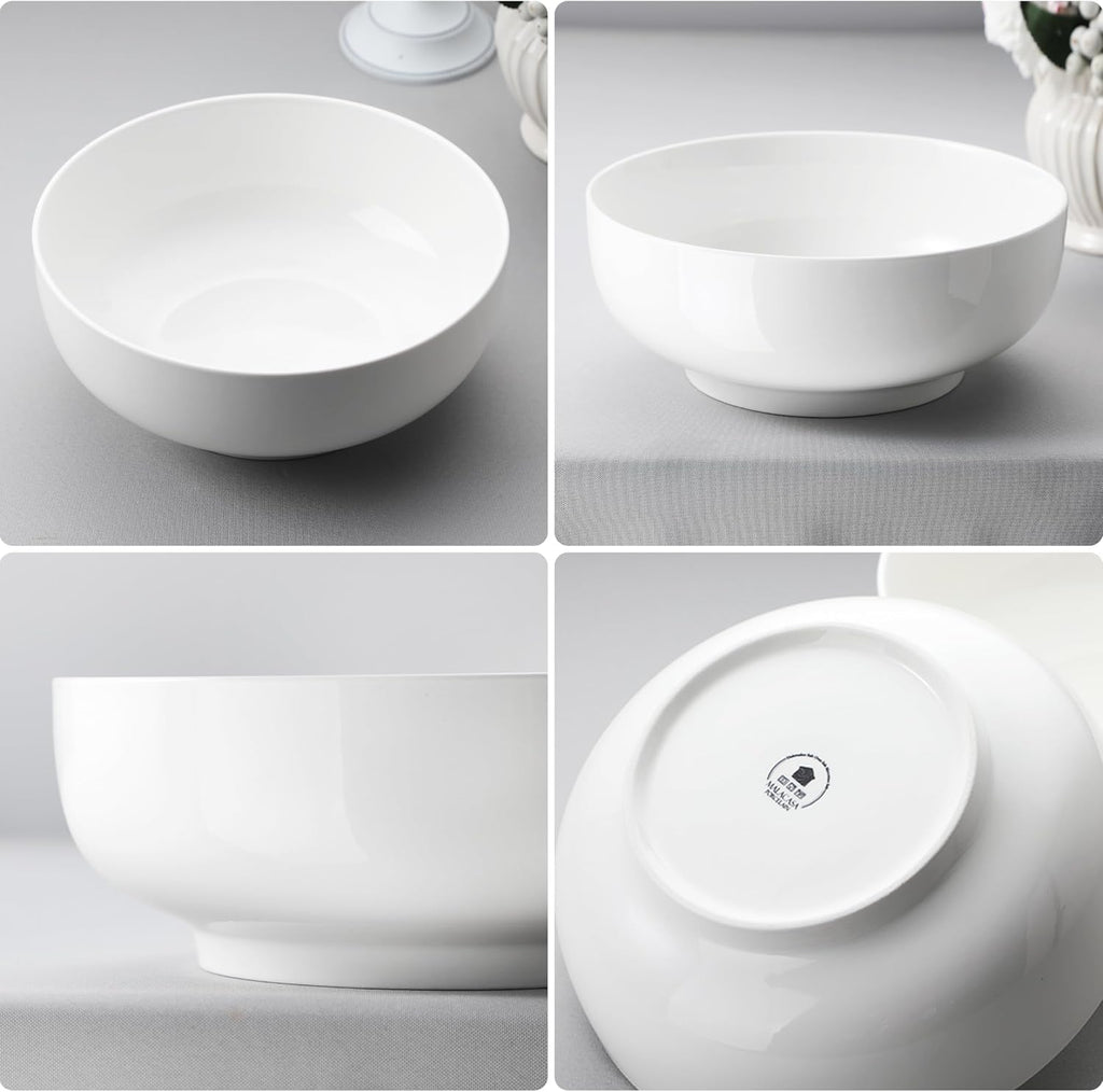 Large Serving Bowls, 114 OZ(10") Ceramic Salad Bowls Set of 2