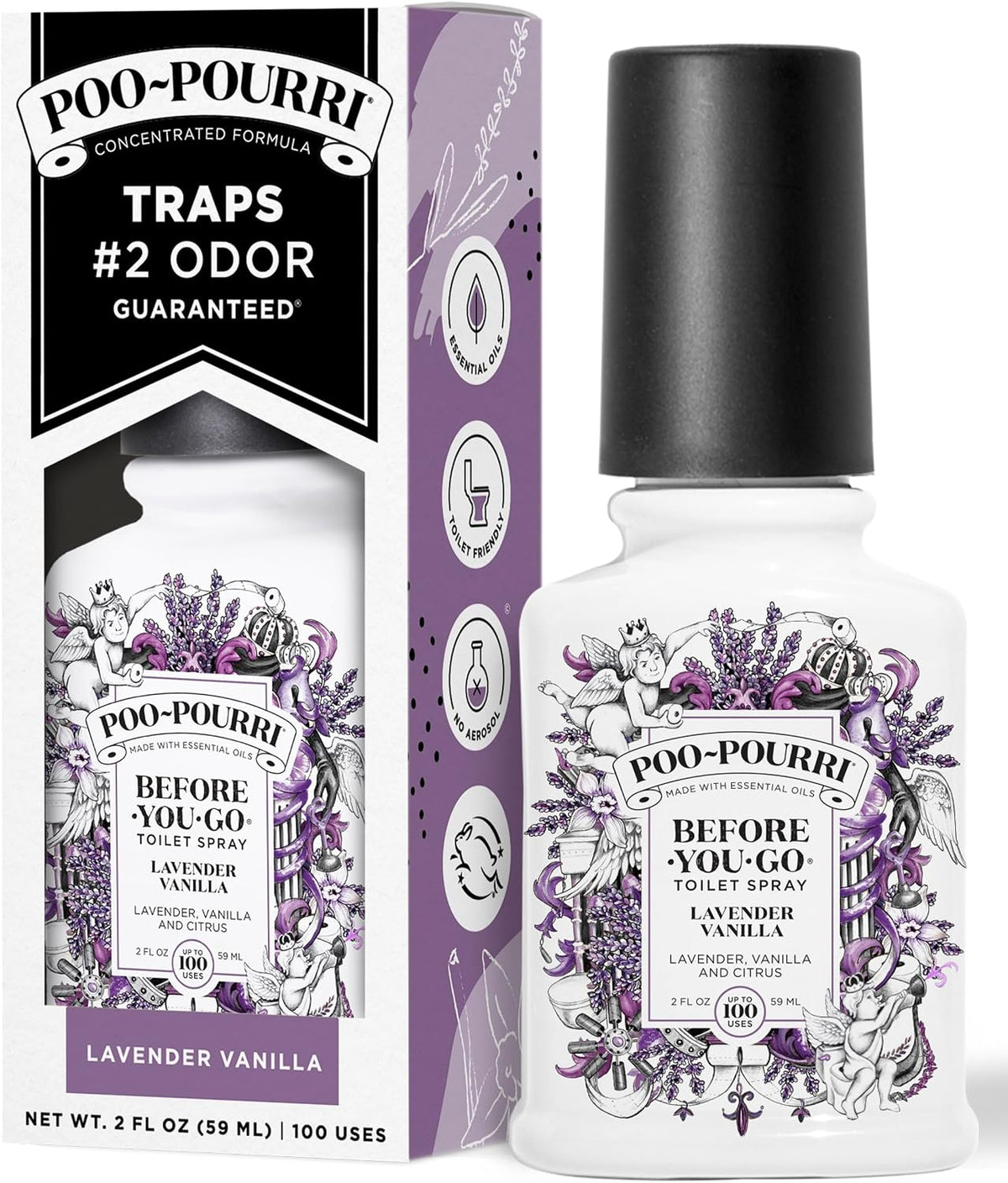 Before-You-Go Toilet Spray, Lavender Vanilla, 2 Fl Oz