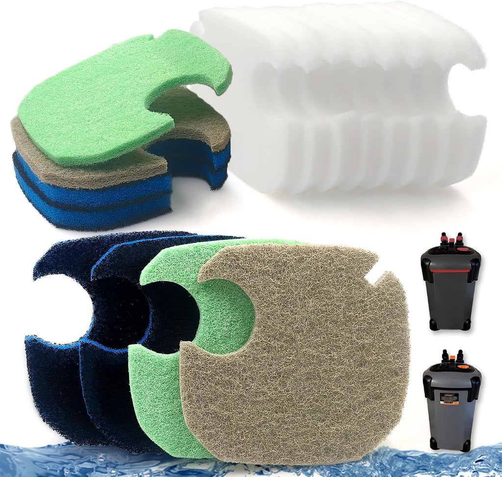 16Pcs Canister Filter Pad for AMOSIJOY 172/225/265GPH Aquarium Filter