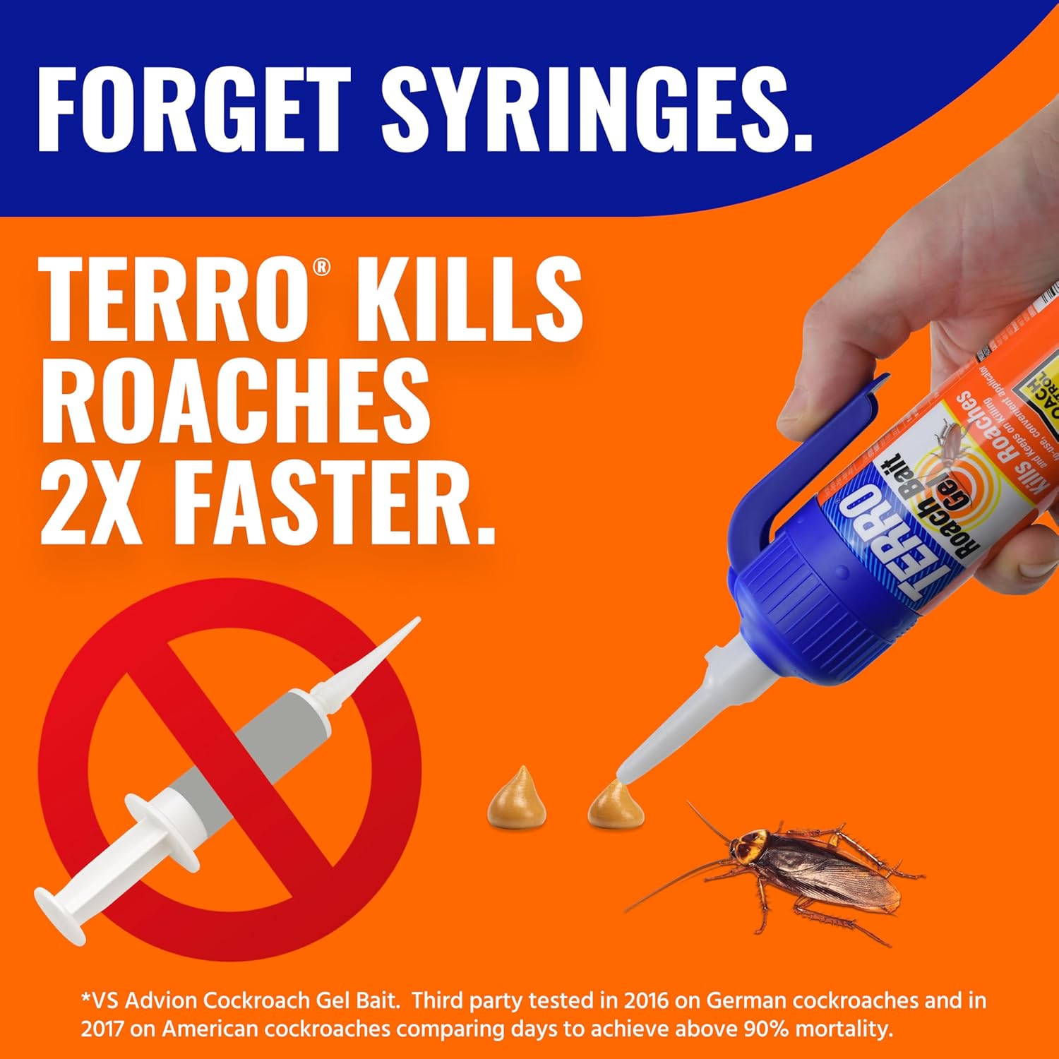 Cockroach Gel Bait Killer, 84g of Bait, Fast-Acting Roach Killer | Indoor Infestation Control for German, American &