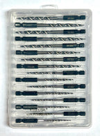 FTG USA 16Pc #4#6#8#10 Replacement Countersink Drill Bit Set Tapered Bits