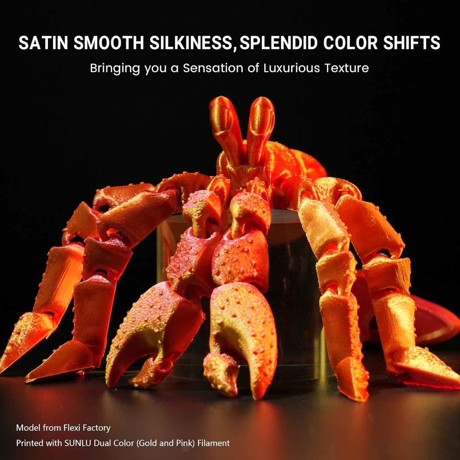 4KG Quadruple Color Silk Filament, Silk PLA 3D Printer Filament 1.75mm, Dimensional Accuracy +/- 0.02mm, 1KG