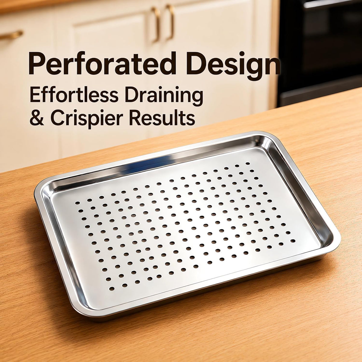 17.5" Half Sheet Baking Pan & Perforated Crisping Tray Set