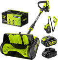 40V Cordless Snow Shovel, 13 Inch 4.0Ah Electric Snow Shovel with Directional Plate, Brushless Cordless Snow Blower