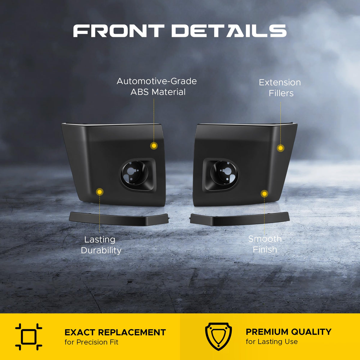 VRC Front Bumper End Caps & Extension Fillers For 2004-2008 Titan