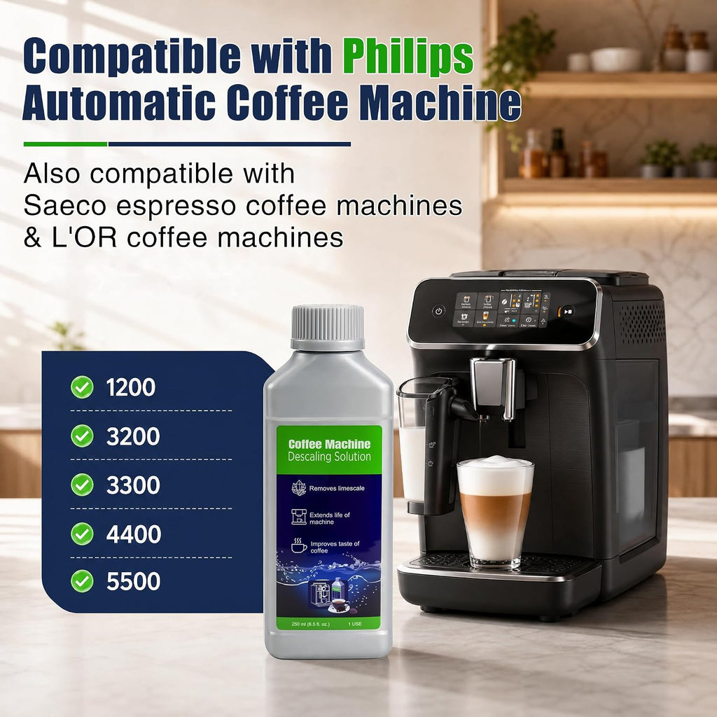 Coffee Machine Descaling Solution for Philips ,Remove Scale,Pure Coffee,1 L