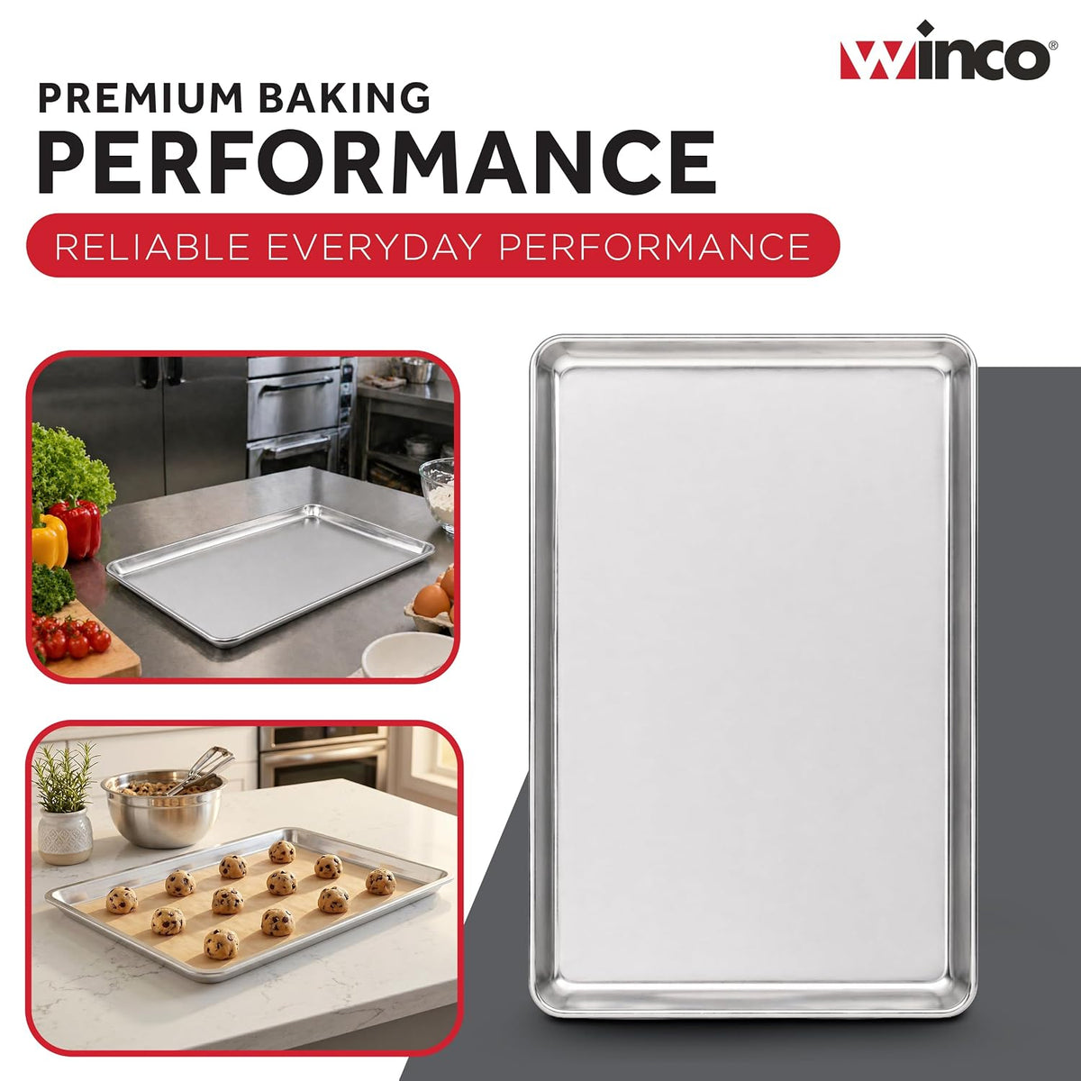 Full Size Aluminum Commercial-Grade Sheet Pan