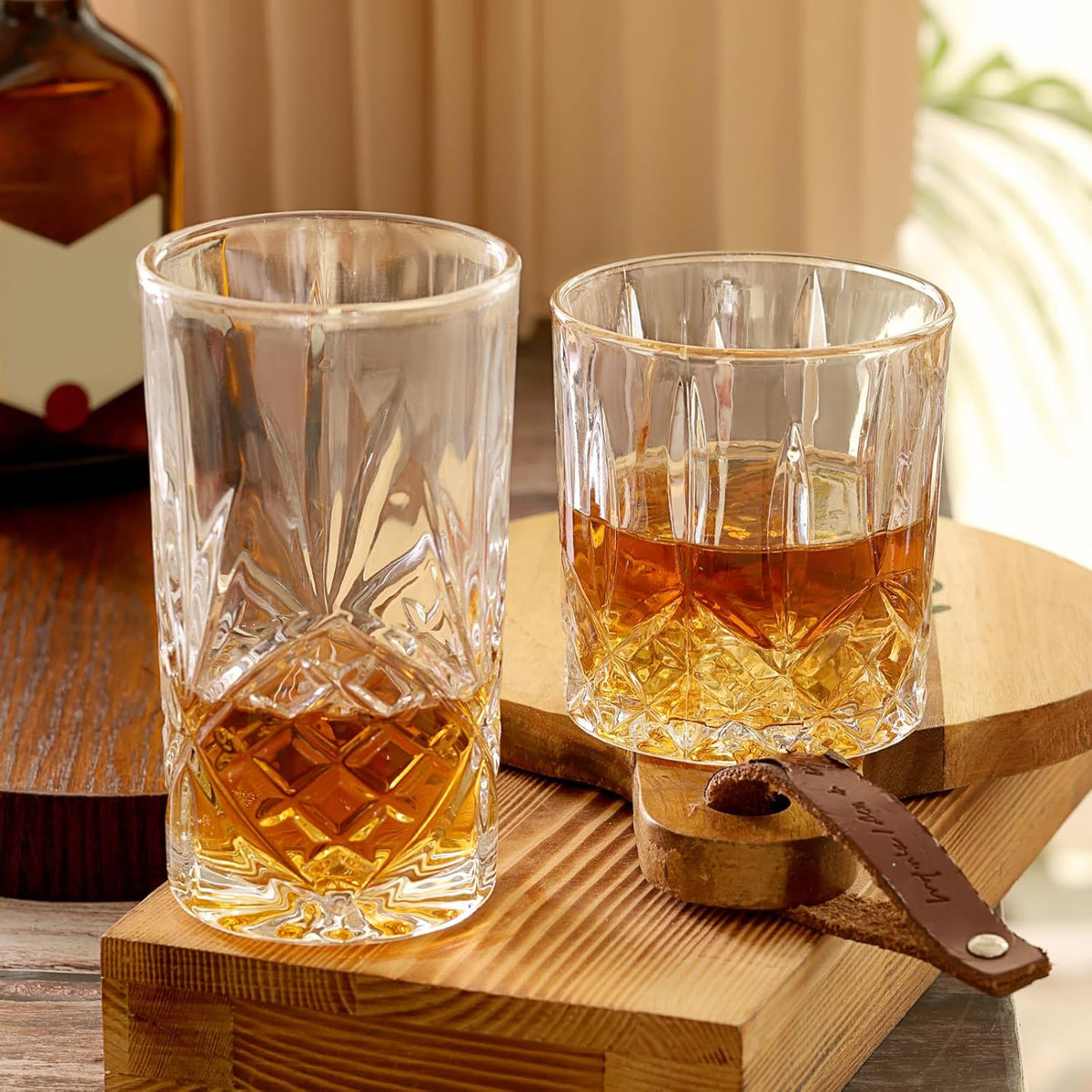 Crystal Cocktail Glasses Drinking Glasses Set of 12 Glass Cups