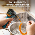 Infrared Thermometer Gun, -58°F to 1472°F(-50~800°C), Sky Blue