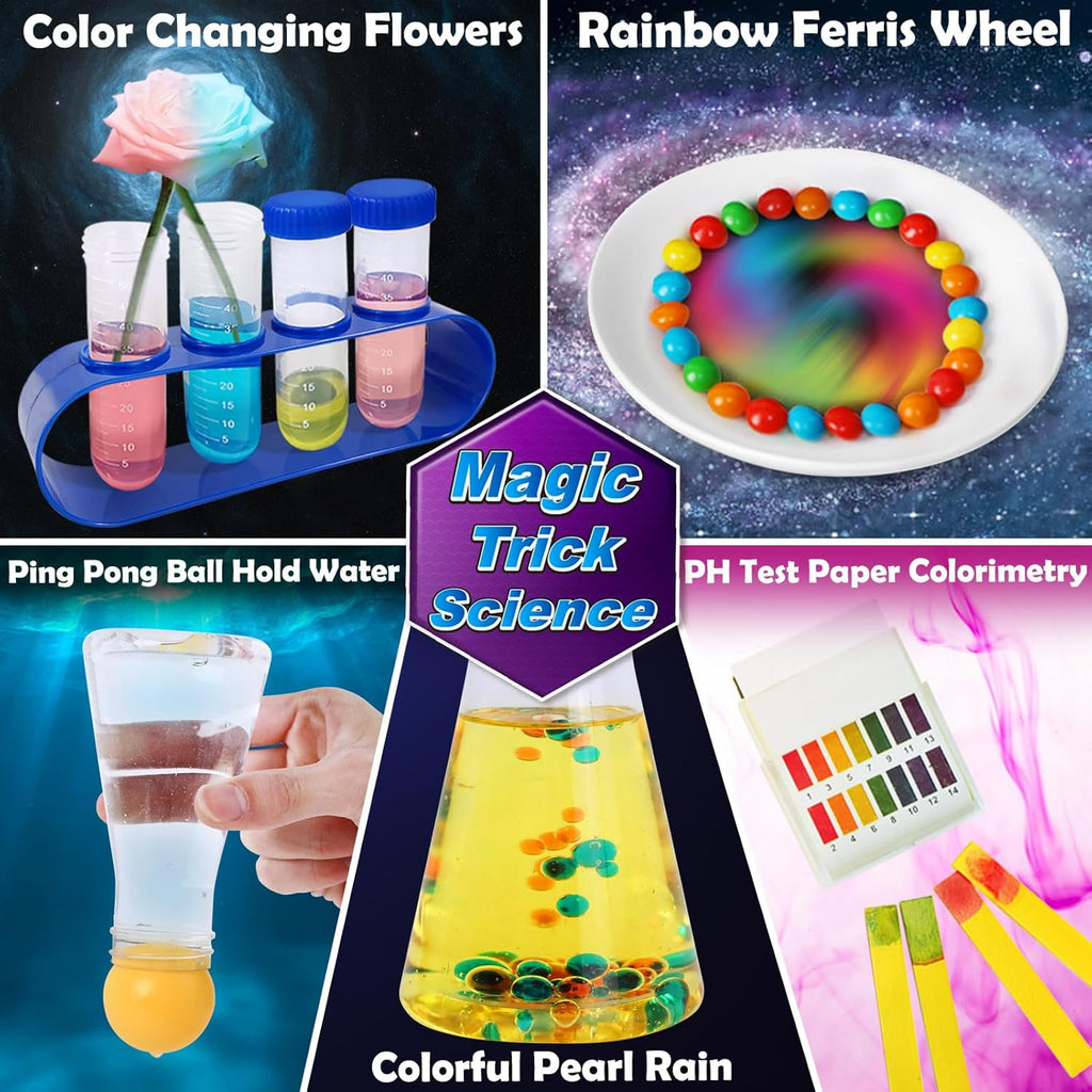 150 Experiments Science Kits for Kids Chemistry Lab S.T.E.MToys | Volcano, Crystal, Magic, Dig, Reation, Physics