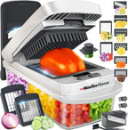 Mueller The Real Original Pro Vegetable Chopper & Mandoline Slicer, 10-in-1