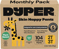 Training Pants 2T-3T Boys Girls Plant-Based Unscented Soft Disposable