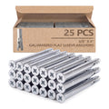 25 Pack 3/8" x 4" Flat Head Sleeve Anchors