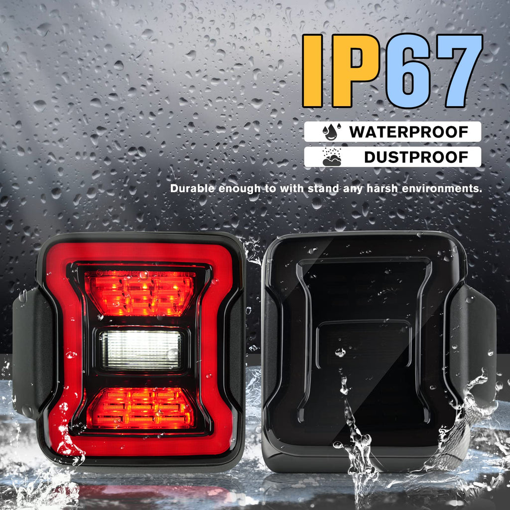 LED Tail Lights for Jeep Wrangler JL 2018-2026 Accessories