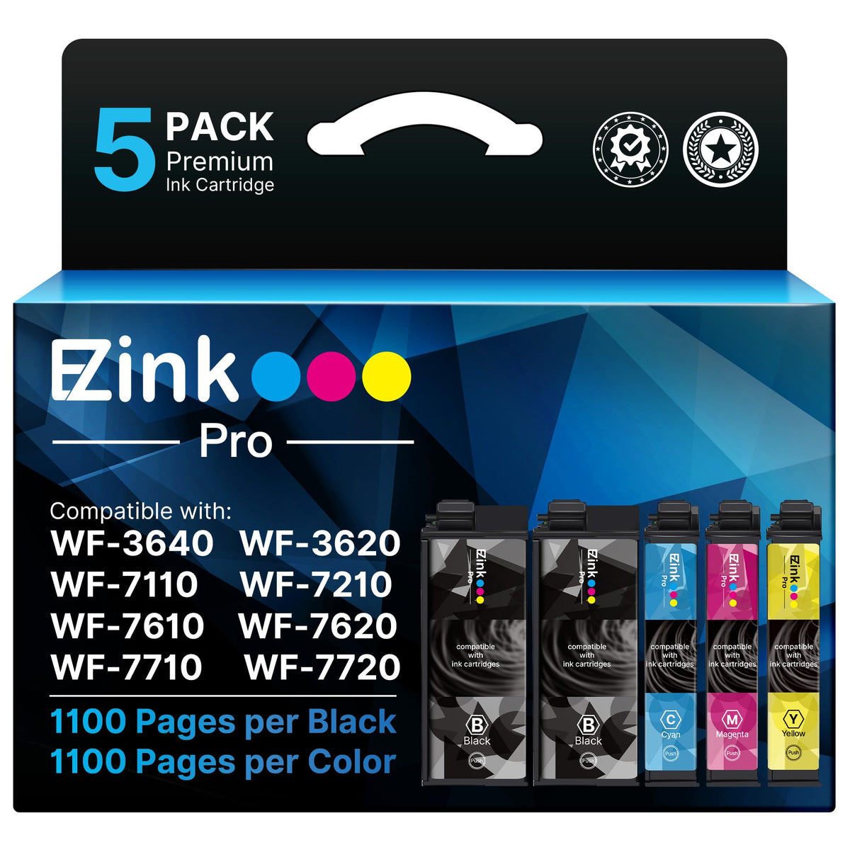 Remanufactured Ink Cartridge Replacement for Epson 252XL (5P)