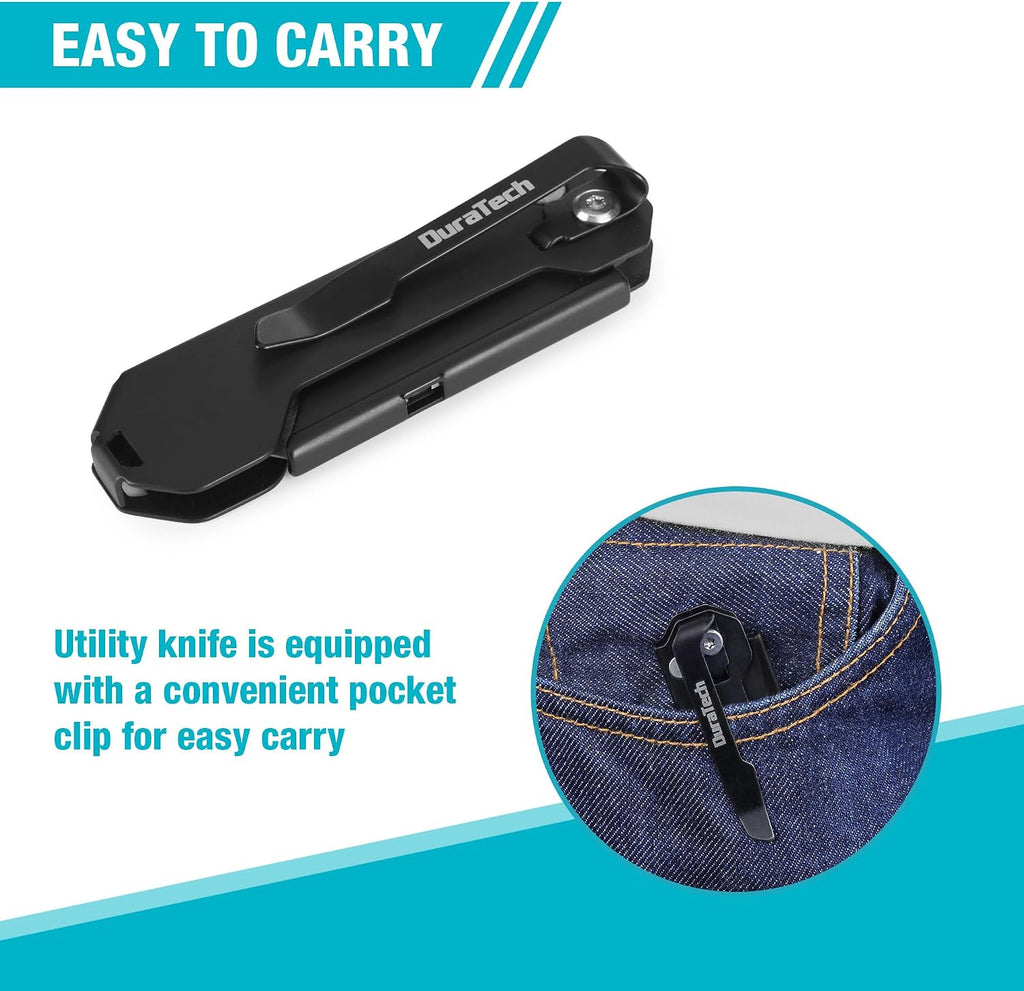 2-Pack Folding Utility Knife, Mini Box Cutter for Men Women