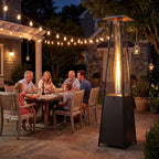 45000 BTU Pyramid Patio Heater with Wheels & Zippered Cover