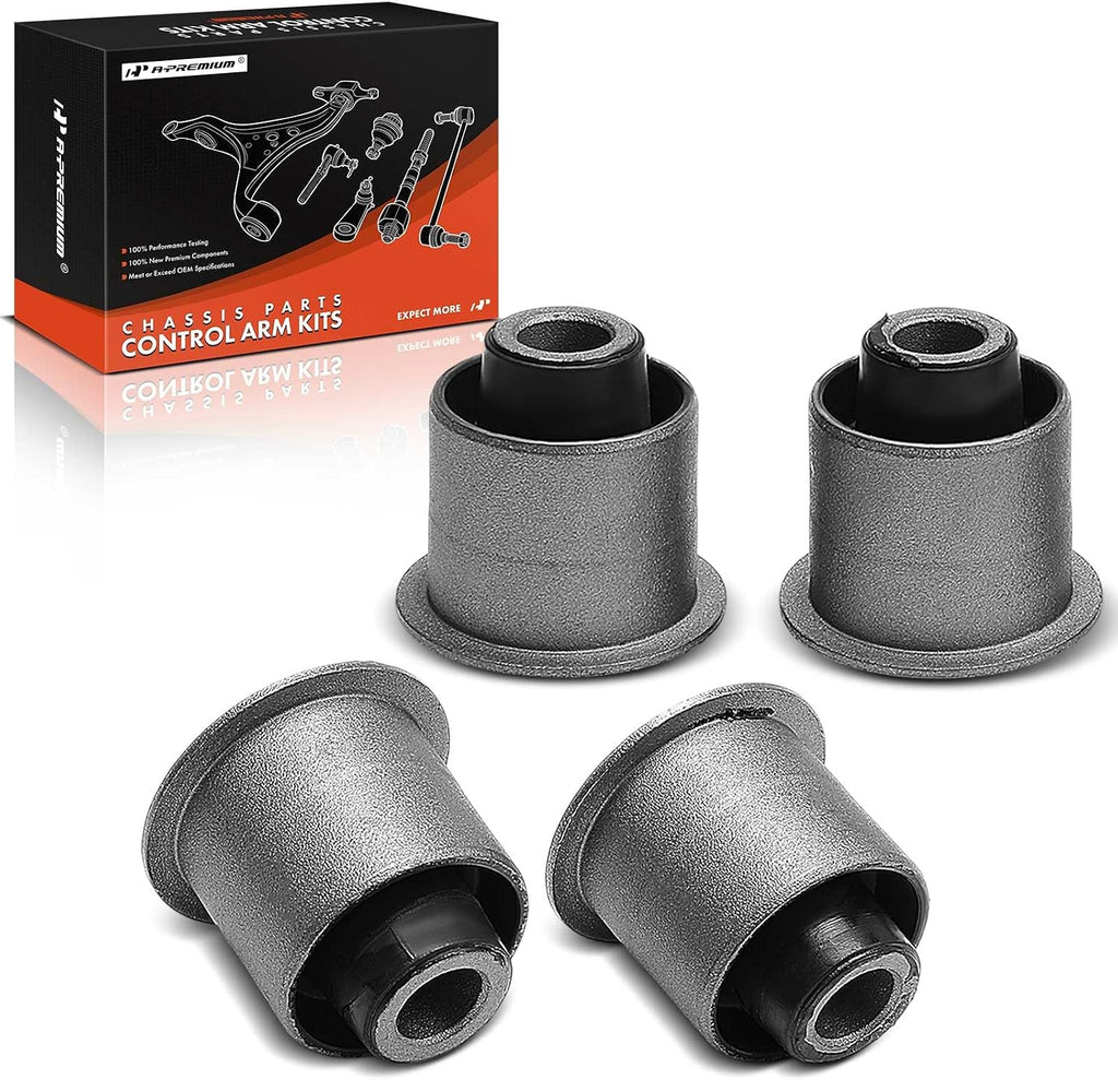A-Premium Front Upper Control Arm Bushing Kit - Sturdy Rubber