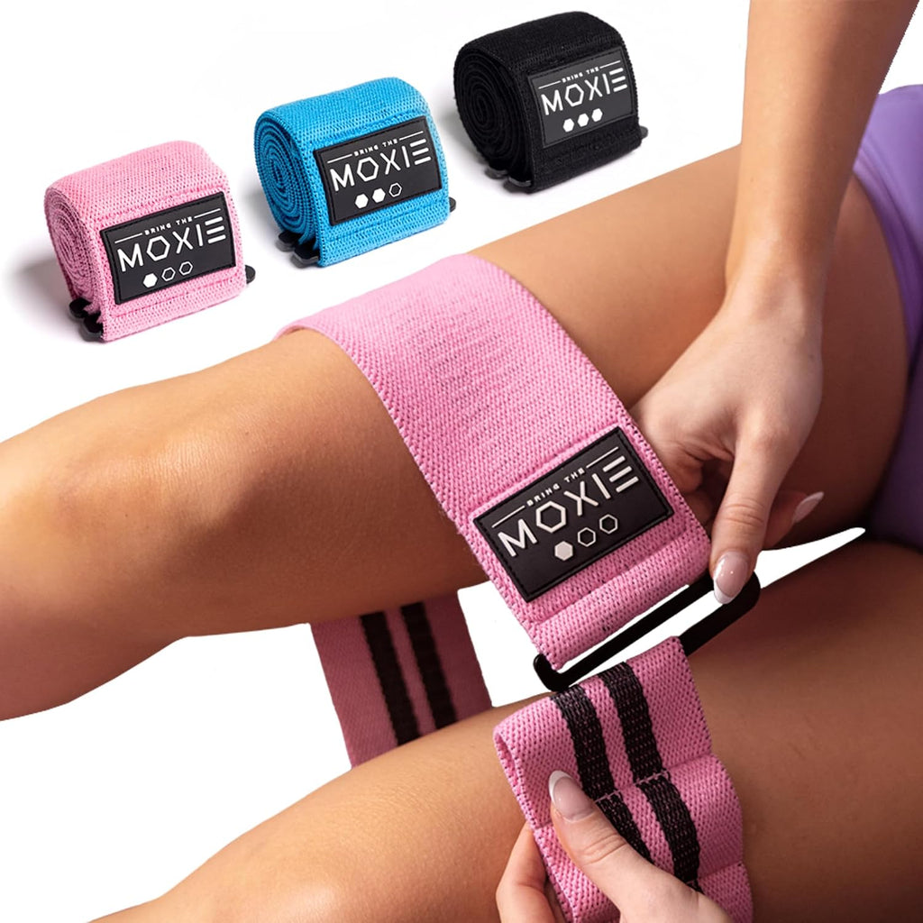 Adjustable Non-Slip Fabric Resistance Bands Set of 3 – Ideal for Legs, Glutes, and Full Body Workouts – Premium