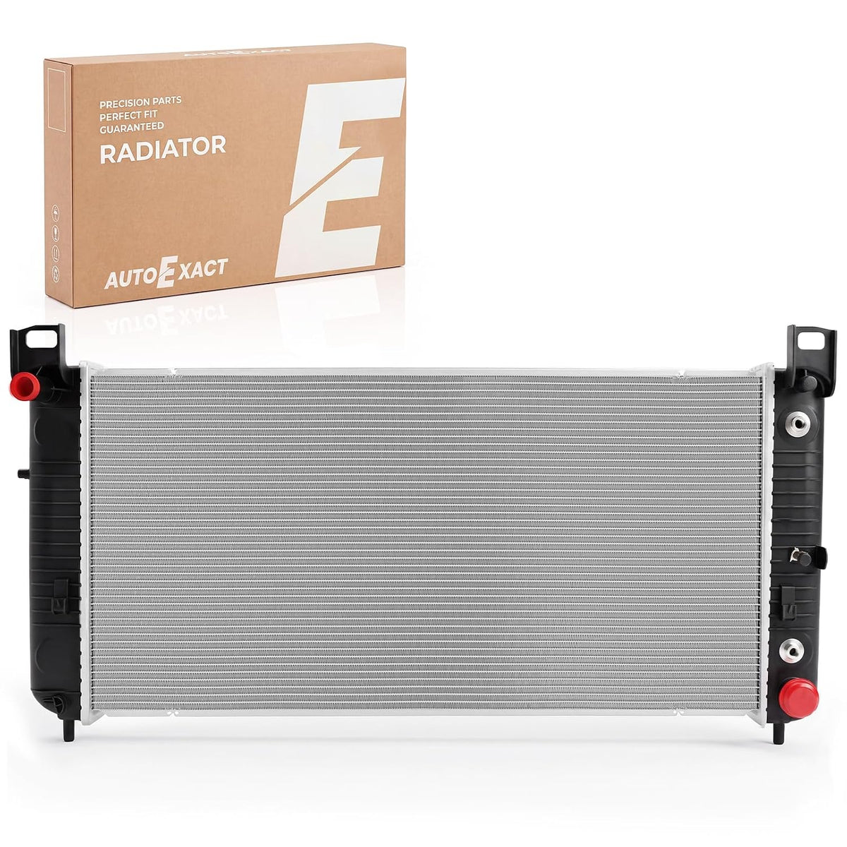 Autoexact CU2423 Radiator for 1999-2016 Chevy Silverado Suburban Tahoe Avalanche Cheyenne, Engine Radiator for 1999-2013 GMC Sierra Yukon, for Cadillac Escalade/ESV/EXT/Hummer H2, with TOC, w/o EOC