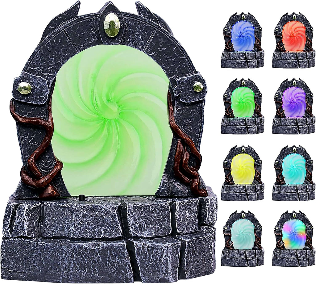 Glowing Portal Miniature, Color-Changing Resin Terrain for RPGs