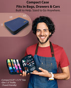 Sewing Kit for Men & Adults - 100-Piece Navy Blue Beginner Set